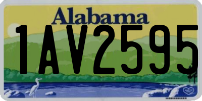 AL license plate 1AV2595