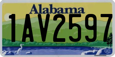 AL license plate 1AV2597