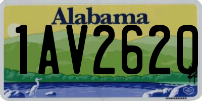 AL license plate 1AV2620
