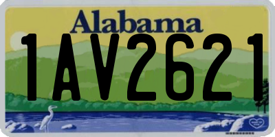 AL license plate 1AV2621
