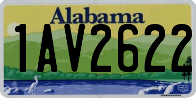 AL license plate 1AV2622