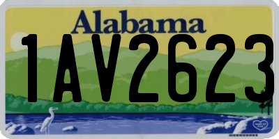 AL license plate 1AV2623