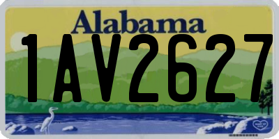 AL license plate 1AV2627