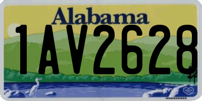 AL license plate 1AV2628