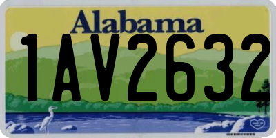 AL license plate 1AV2632