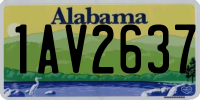 AL license plate 1AV2637