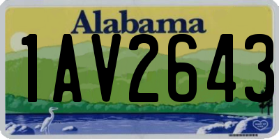 AL license plate 1AV2643