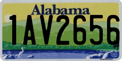 AL license plate 1AV2656