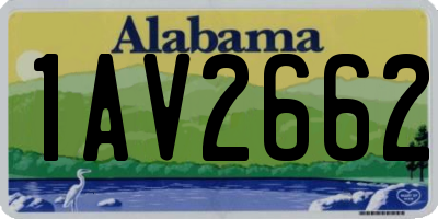 AL license plate 1AV2662