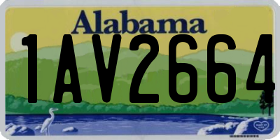 AL license plate 1AV2664