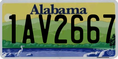 AL license plate 1AV2667