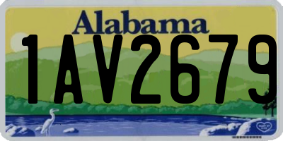 AL license plate 1AV2679