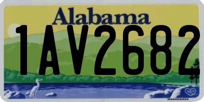 AL license plate 1AV2682