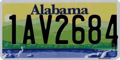 AL license plate 1AV2684