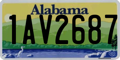 AL license plate 1AV2687