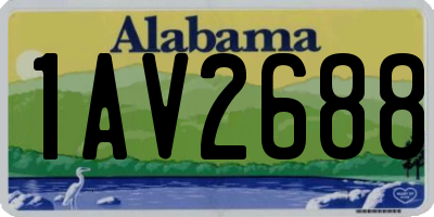 AL license plate 1AV2688
