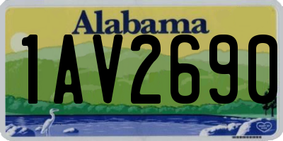 AL license plate 1AV2690