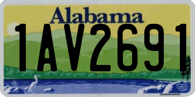 AL license plate 1AV2691