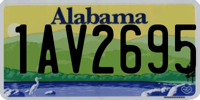 AL license plate 1AV2695
