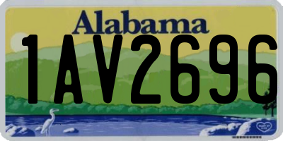 AL license plate 1AV2696