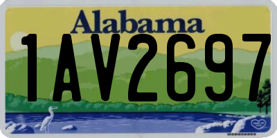 AL license plate 1AV2697