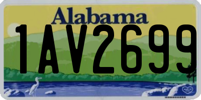 AL license plate 1AV2699