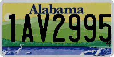 AL license plate 1AV2995