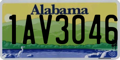 AL license plate 1AV3046