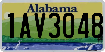 AL license plate 1AV3048