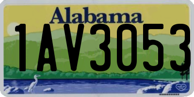 AL license plate 1AV3053