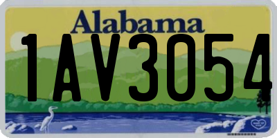 AL license plate 1AV3054