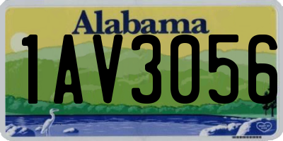 AL license plate 1AV3056