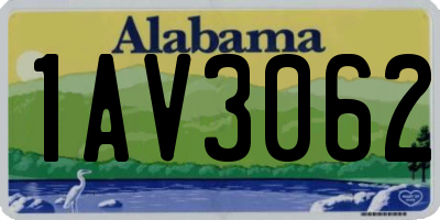 AL license plate 1AV3062