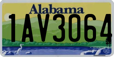 AL license plate 1AV3064