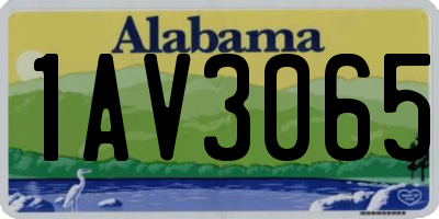 AL license plate 1AV3065