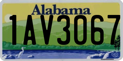 AL license plate 1AV3067