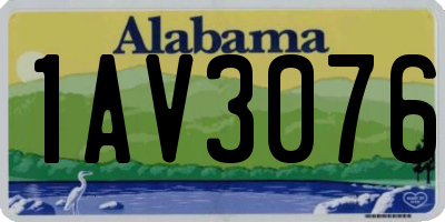 AL license plate 1AV3076