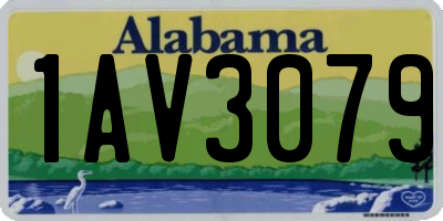 AL license plate 1AV3079