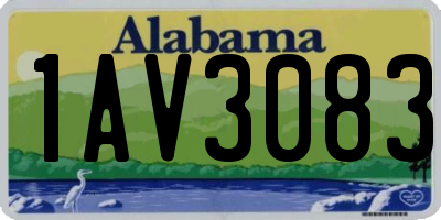 AL license plate 1AV3083