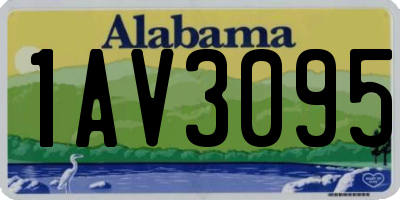 AL license plate 1AV3095