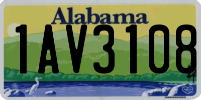 AL license plate 1AV3108