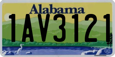 AL license plate 1AV3121