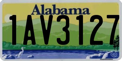 AL license plate 1AV3127