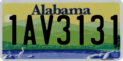 AL license plate 1AV3131