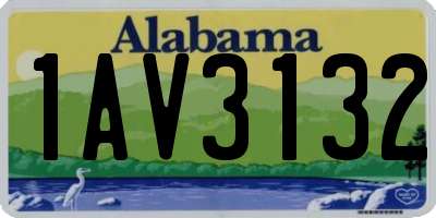 AL license plate 1AV3132