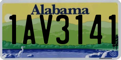 AL license plate 1AV3141