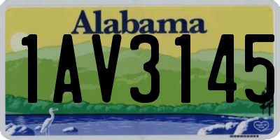 AL license plate 1AV3145