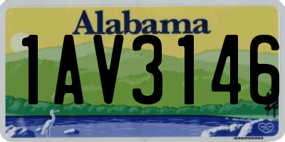 AL license plate 1AV3146