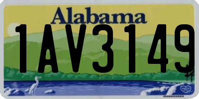 AL license plate 1AV3149