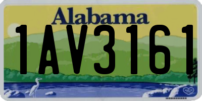 AL license plate 1AV3161